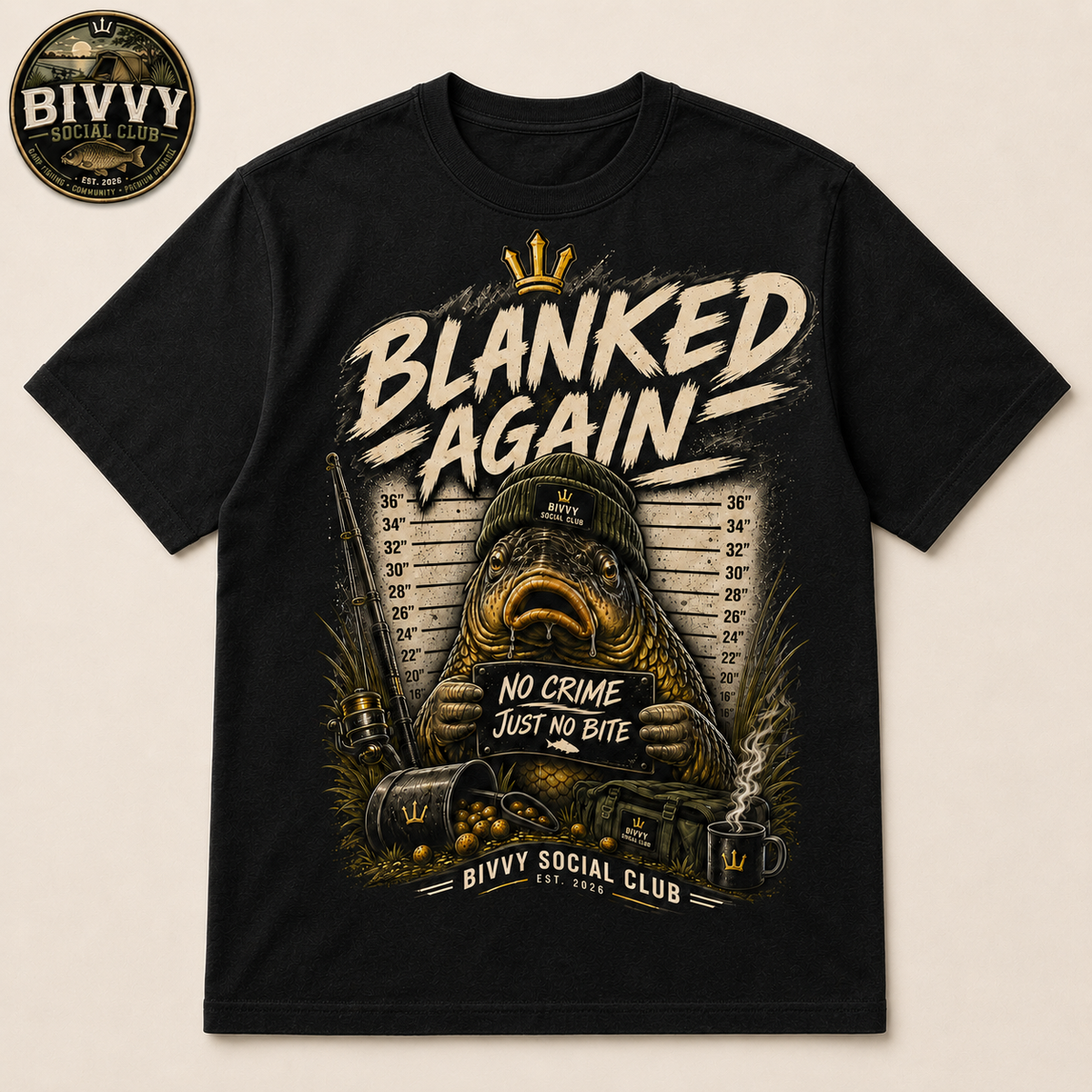Blanked Again — Black — Front view