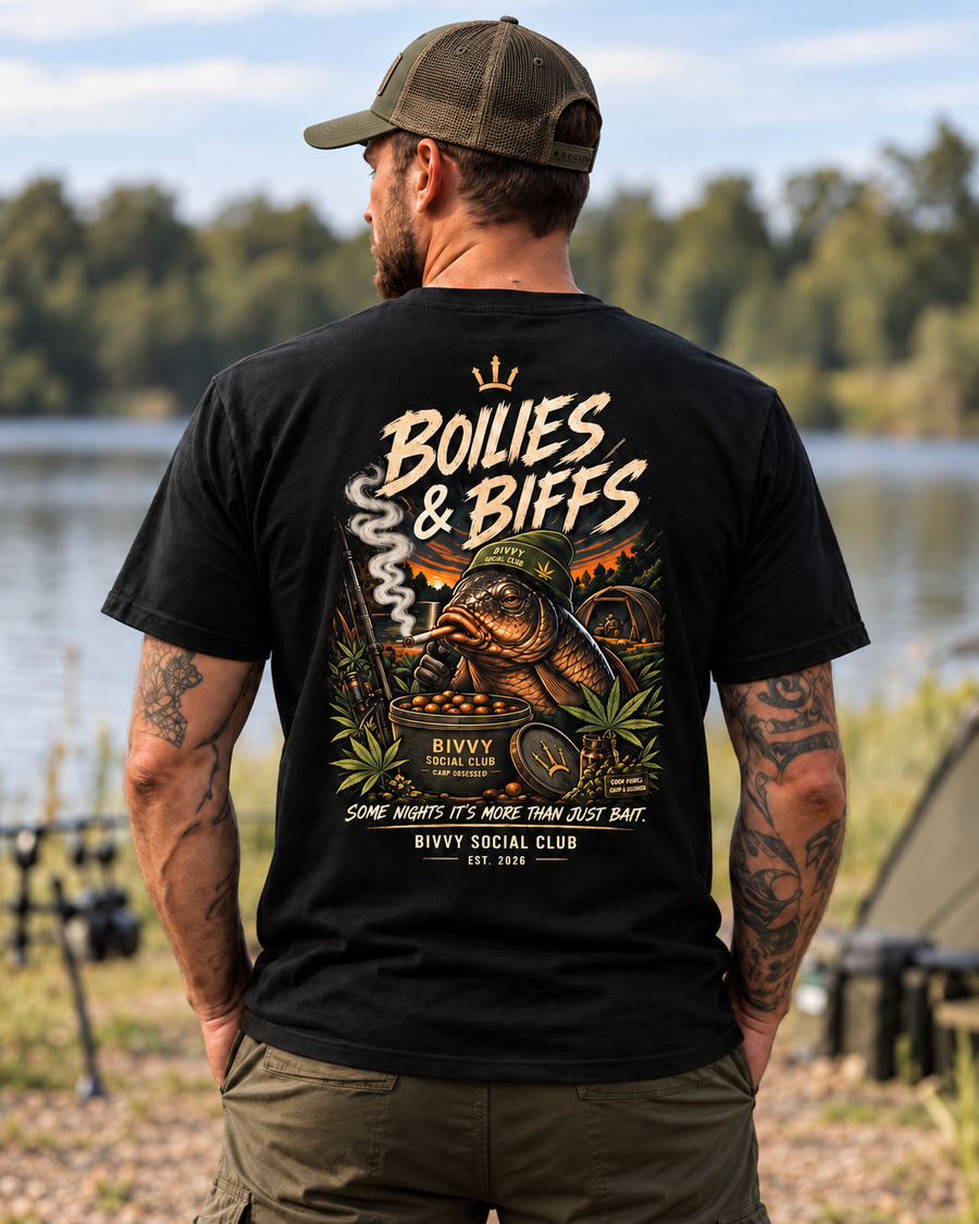 Boilies & Biffs — Men's fit — back print