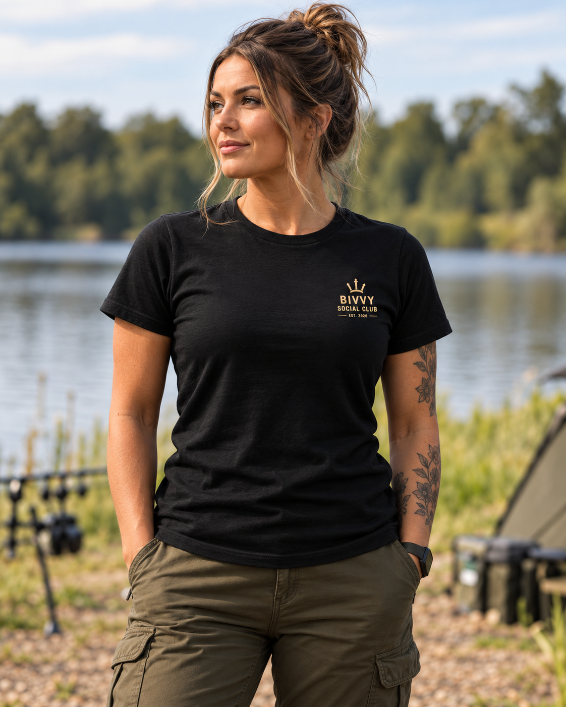 Boilies & Biffs — Women's fit — front chest logo